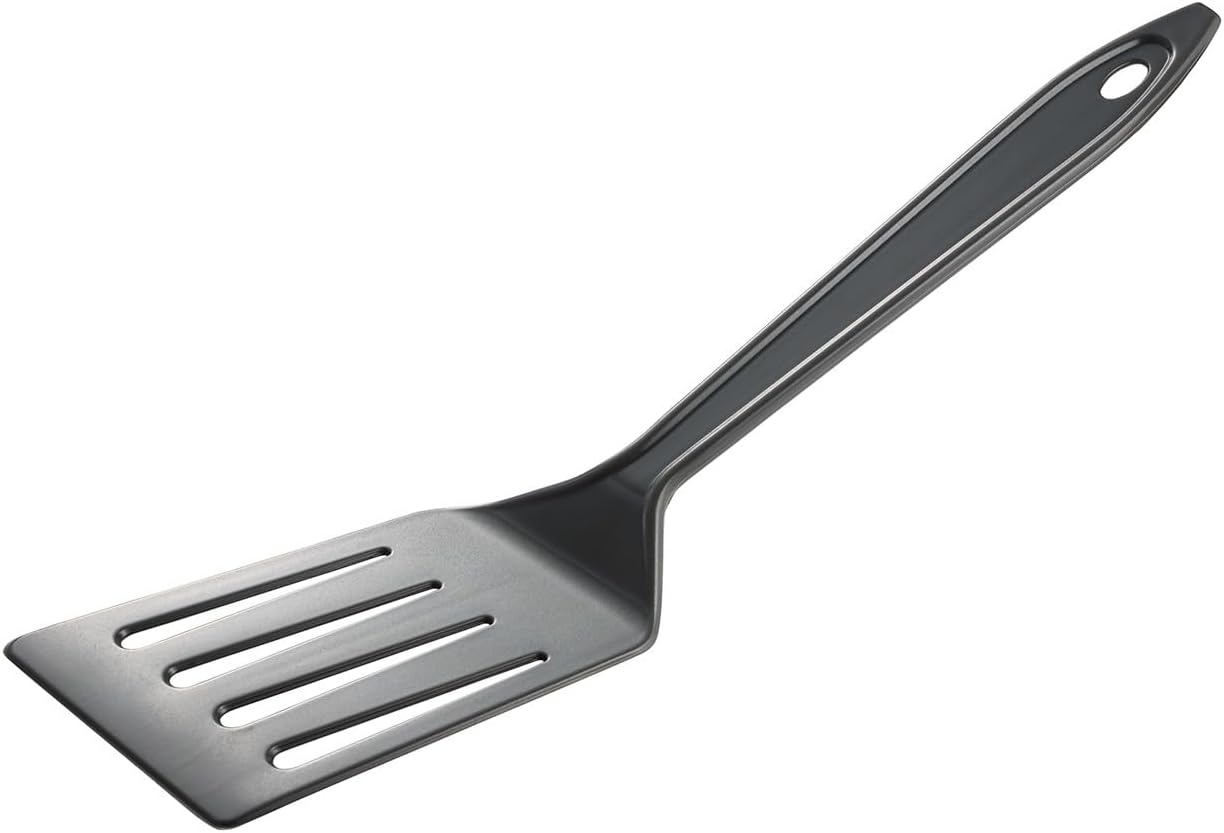 image:imageHutzler 11inch LOPOL Reinforced Nylon Slotted Spatula Turner Set of 2 WhiteGray