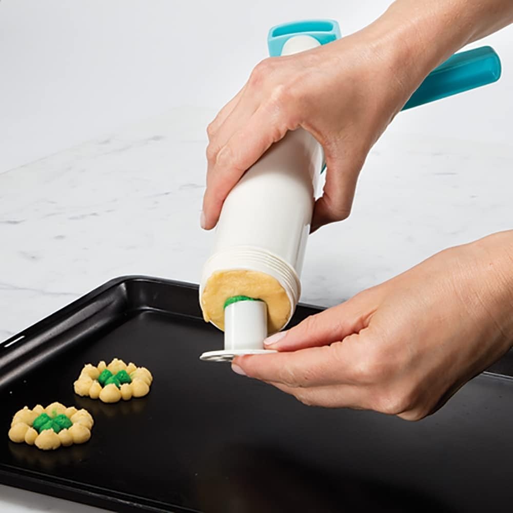 image:imageHutzler 23pc Easy Action Cookie Press and Food Decorator Set For Simple Decorating of Appetizers and Desserts