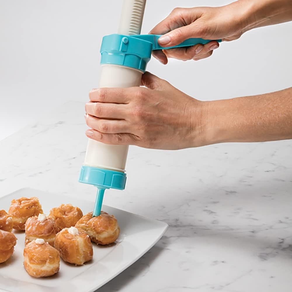 image:imageHutzler 23pc Easy Action Cookie Press and Food Decorator Set For Simple Decorating of Appetizers and Desserts