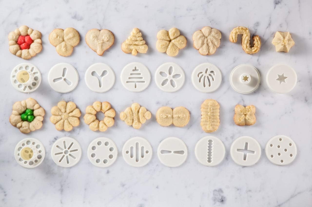 image:imageHutzler 23pc Easy Action Cookie Press and Food Decorator Set For Simple Decorating of Appetizers and Desserts