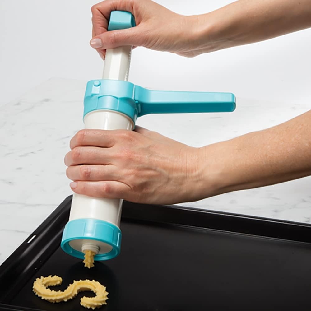 image:imageHutzler 23pc Easy Action Cookie Press and Food Decorator Set For Simple Decorating of Appetizers and Desserts
