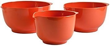 image:imageHutzler Melamine Mixing Bowl Set 2 3 and 4 Litersquarts Red 3234RDOrange