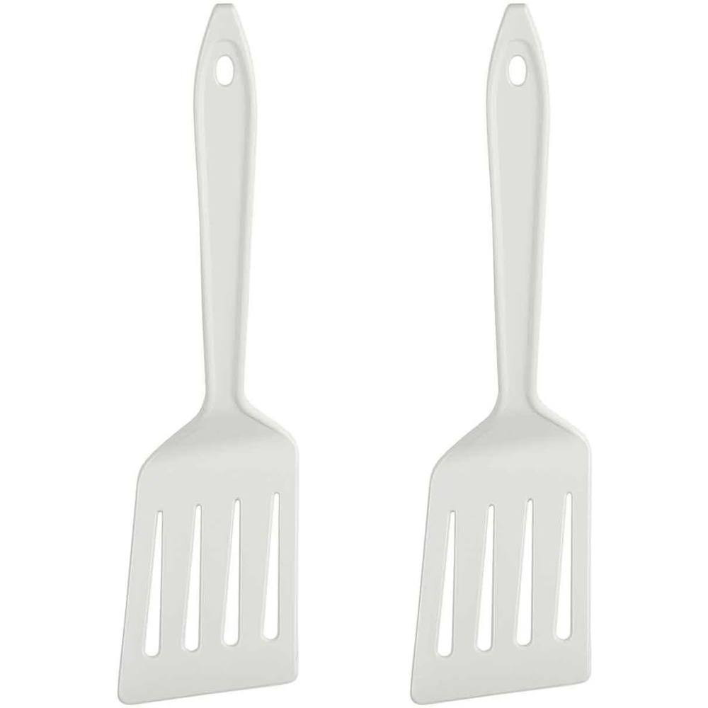 image:imageHutzler 11inch LOPOL Reinforced Nylon Slotted Spatula Turner Set of 2 WhiteWhite