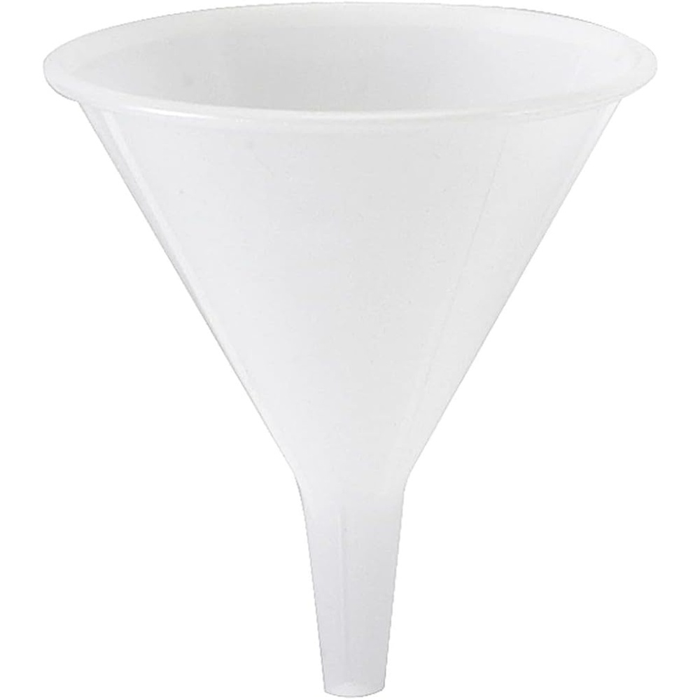image:imageHutzler 8 oz Plastic Funnel Natural Clear Plastic Food Safe BPA Free Heat Resistant Polypropylene