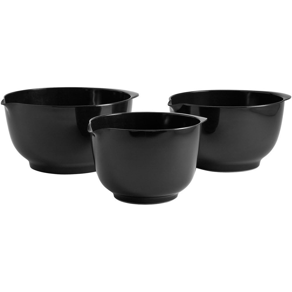 image:imageHutzler Melamine Mixing Bowl Set 2 3 and 4 Litersquarts Red 3234RDBlack