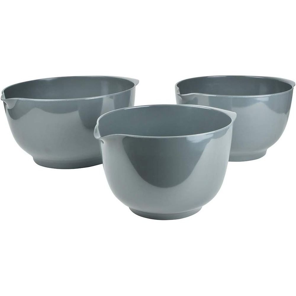image:imageHutzler Melamine Mixing Bowl Set 2 3 and 4 Litersquarts Red 3234RDGray