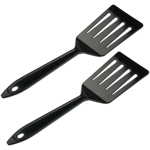 image:imageHutzler 11inch LOPOL Reinforced Nylon Slotted Spatula Turner Set of 2 WhiteBlack