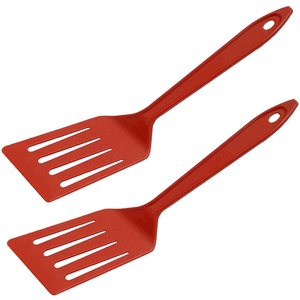 image:imageHutzler 11inch LOPOL Reinforced Nylon Slotted Spatula Turner Set of 2 WhiteDark Red