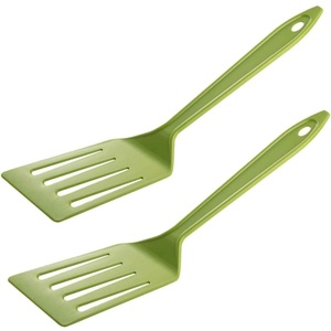 image:imageHutzler 11inch LOPOL Reinforced Nylon Slotted Spatula Turner Set of 2 WhiteGreen